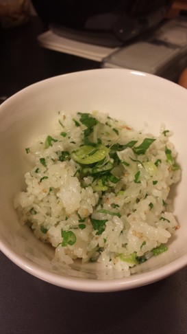 パセリと長ネギの胡麻ご飯