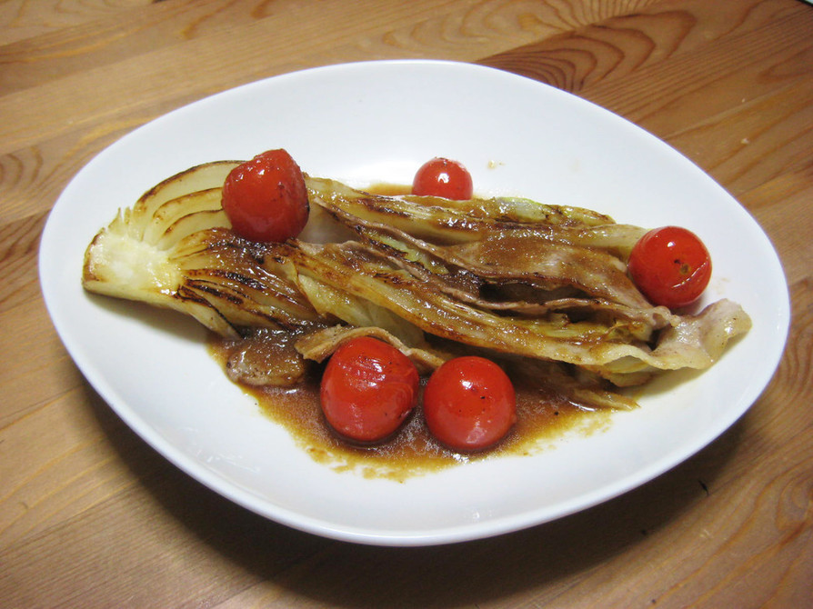 白菜と豚バラのグリル焼の画像