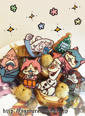 簡単!妖怪キャラチョコクリスマスケーキ★