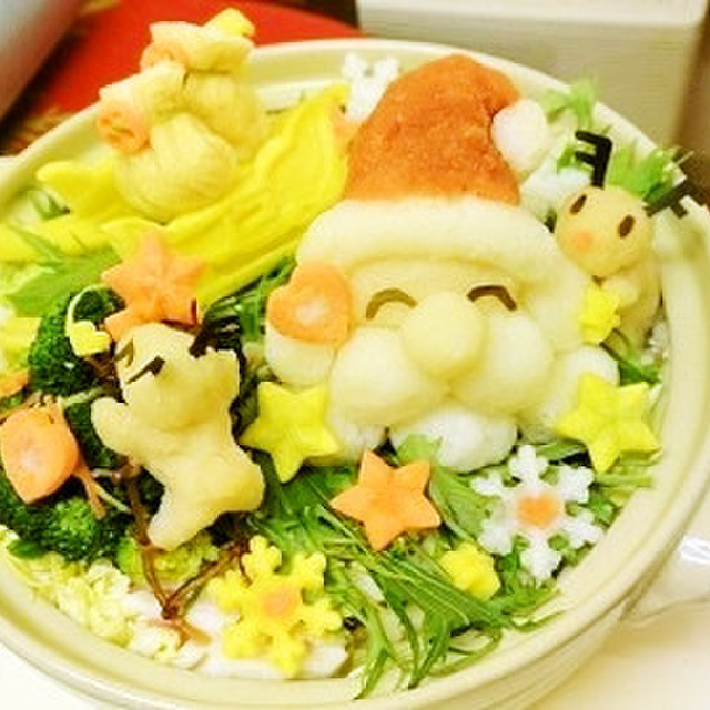 大根おろしアートデコ鍋でクリスマス鍋 レシピ 作り方 By ｙｏｃｃｈｉｍａｍａ クックパッド 簡単おいしいみんなのレシピが366万品