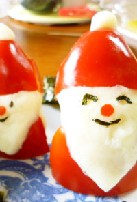 玄米菜食のクリスマス弁当☆パプリカサンタ
