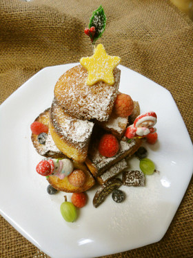 ドーナツパンケーキでクリスマス★
