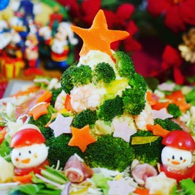 簡単!ポテトサラダDEクリスマスツリー♪