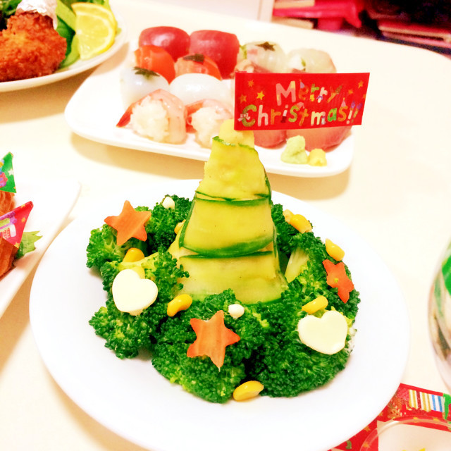 クリスマスツリー☆ポテトサラダ②の画像