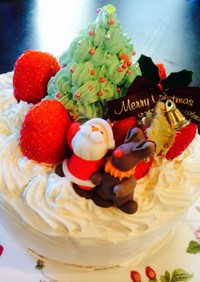 2014ツリー付きクリスマスケーキ