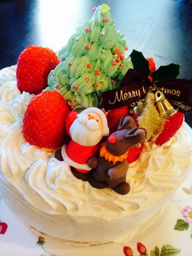 2014ツリー付きクリスマスケーキ