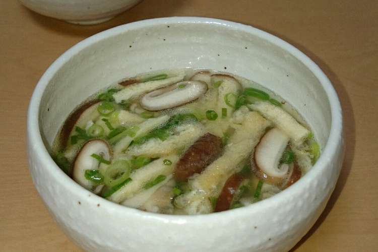 朝食 夜食にレンジで簡単 中華風スープ レシピ 作り方 By かなみし クックパッド 簡単おいしいみんなのレシピが349万品