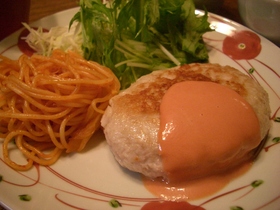 材料これだけ?さっぱり♪レンコンバーグ