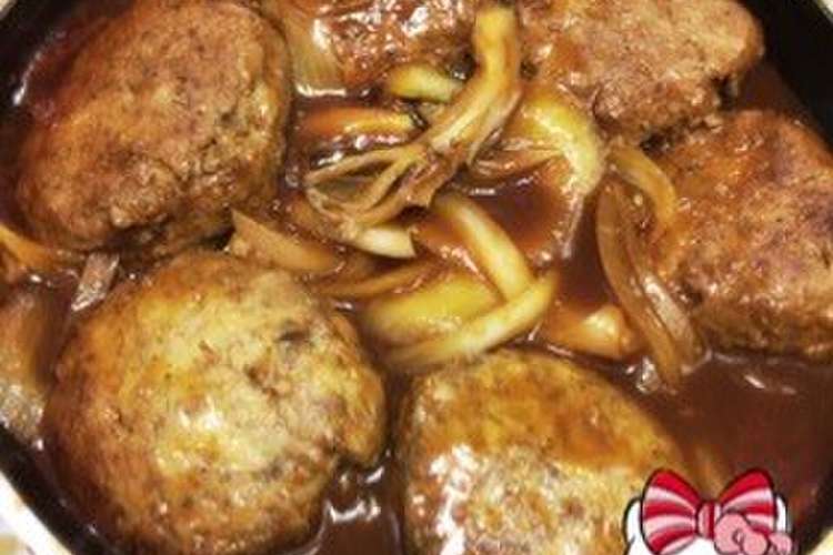 大人の煮込みハンバーグ O O レシピ 作り方 By もぐもぐ人 クックパッド
