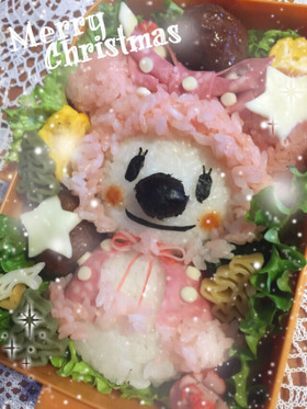 ♡冬のミニーちゃん♡キャラ弁♡