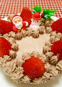 ★糖質オフ!＊クリスマスケーキ＊です。♪