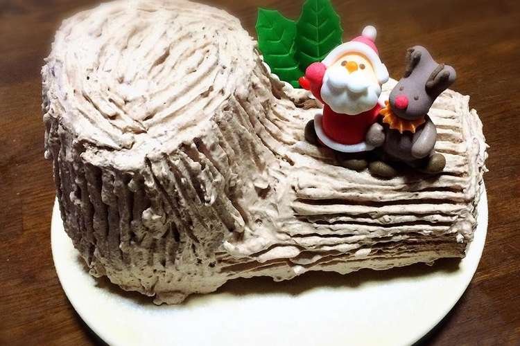 スポンジケーキミックスでブッシュドノエル レシピ 作り方 By Komacafe クックパッド