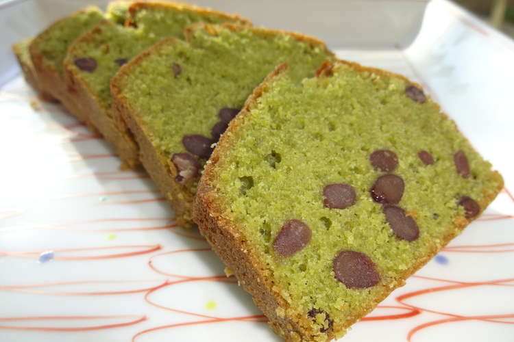 あずき入り抹茶パウンドケーキ レシピ 作り方 By あんちゃみん クックパッド 簡単おいしいみんなのレシピが357万品