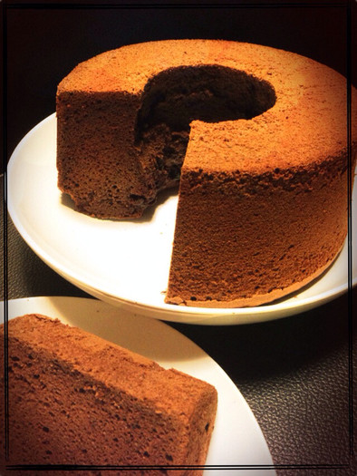 濃厚♡チョコレートシフォンケーキの写真