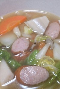 野菜いっぱい♪白菜スープ