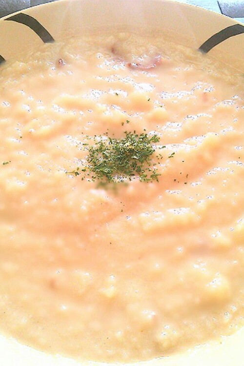 ベーコンとポテトのもったりスープの画像