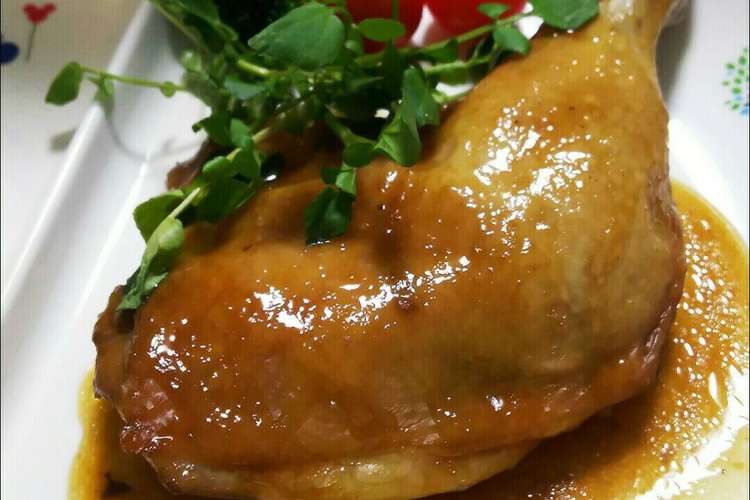 テリヤキチキンレッグ 骨付き鶏の照り焼き レシピ 作り方 By Pokoぽん 彡 クックパッド 簡単おいしいみんなのレシピが361万品