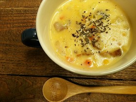 お野菜ゴロゴロ~コーンクリームスープ♪