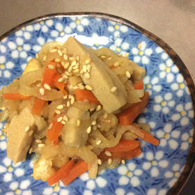 簡単!切干大根と高野豆腐の煮物