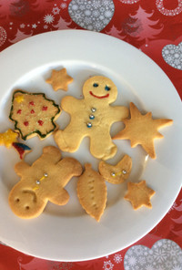☆子供と楽しいクリスマス☆簡単クッキー☆