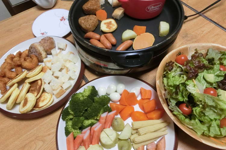 ホットプレートでチーズフォンデュ レシピ 作り方 By Syu Syu クックパッド