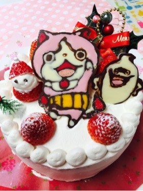 クリスマスキャラケーキ 妖怪ウォッチ