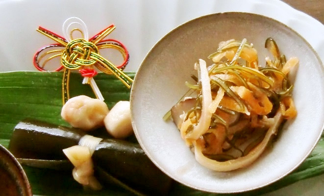 麦味噌と干し椎茸で、簡単おせちの松前漬をの画像