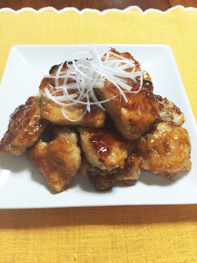 簡単!鶏胸肉の甘酢煮。お酢でやわらかい!