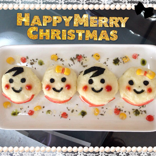 ☆クリスマスパーティ☆でこマッシュポテトの画像