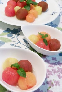♪いろいろミニトマトの柚子コンポート♪