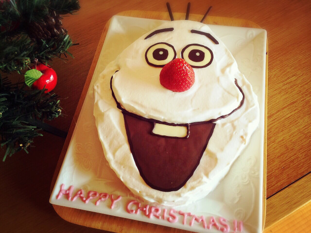 クリスマス☆オラフのケーキの画像