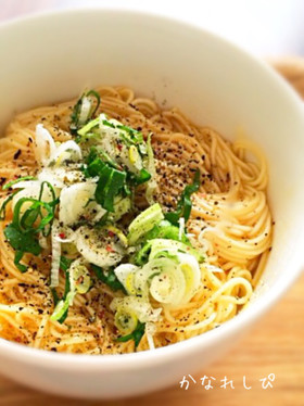 簡単*1人ランチ*釜玉そうめん*アレンジ