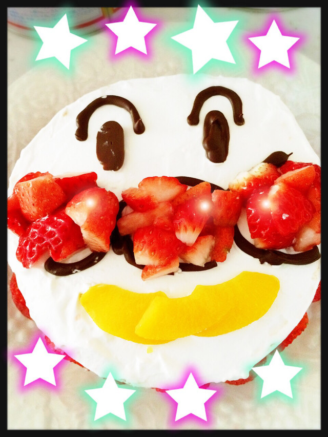 アンパンマンのケーキ☆簡単☆の画像