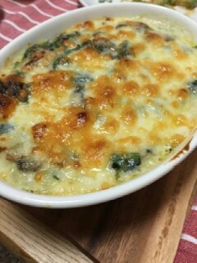 クリスマス♥牡蠣とほうれん草のグラタン
