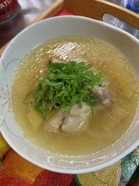 簡単手羽元参鶏湯!圧力鍋でスープとろ〜り