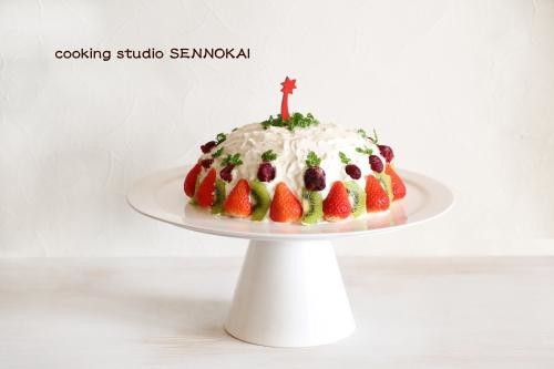 簡単ヨーグルトクリスマスケーキ☆の画像