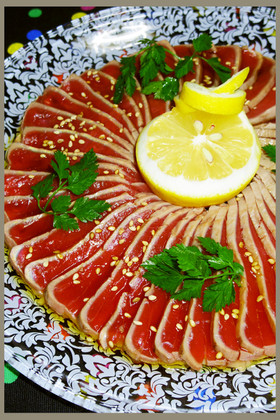 刺身嫌いが考案まぐろステーキカルパッチョ