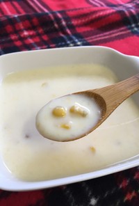 塩糀で作る簡単コーンスープ