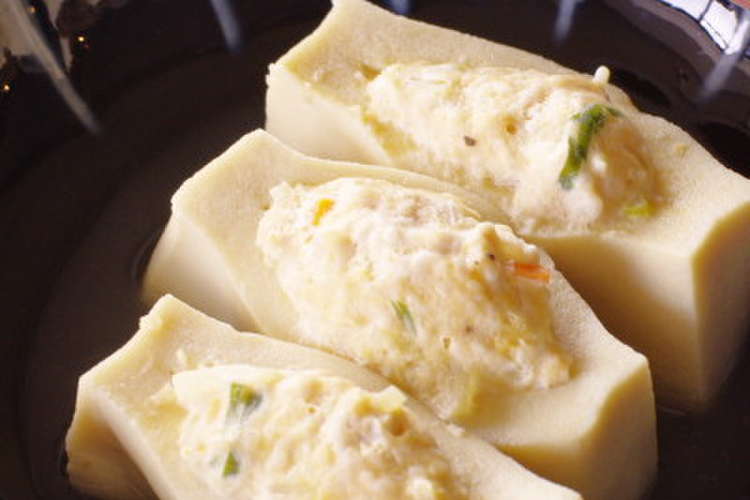 高野豆腐 鶏ミンチ詰め レシピ 作り方 By あっさむ クックパッド 簡単おいしいみんなのレシピが379万品