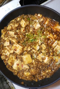 高野豆腐の粗挽き肉を使った四川風麻婆豆腐