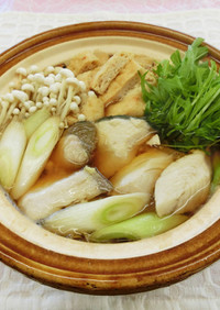 ブリと水菜の生姜鍋