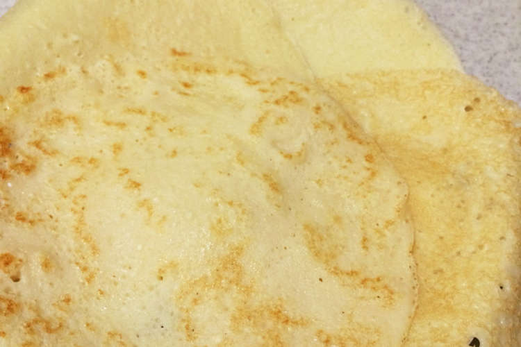 卵 牛乳アレルギー対応 クレープ生地 レシピ 作り方 By Meeee01 クックパッド 簡単おいしいみんなのレシピが354万品