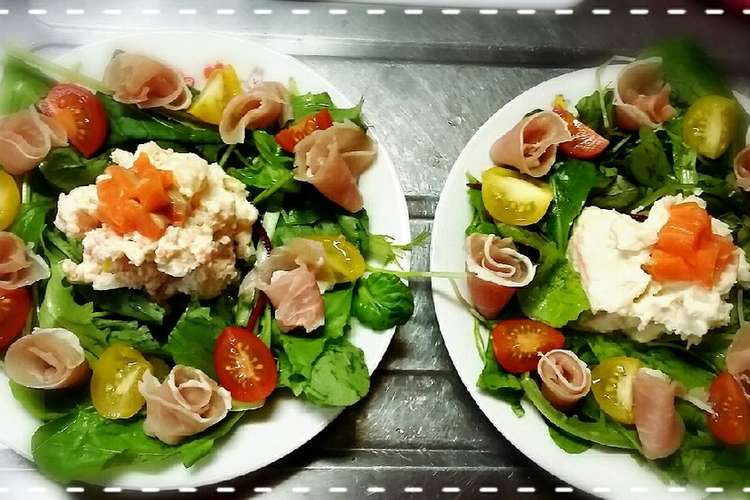 めっちゃ簡単 飾るだけパーティサラダ レシピ 作り方 By 法ちゃん クックパッド 簡単おいしいみんなのレシピが354万品