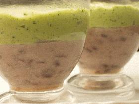 抹茶と小豆の和風ババロア