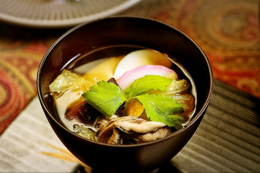 広島のお正月　牡蠣（かき）雑煮の画像