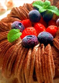 エンゼル型チョコレートケーキ