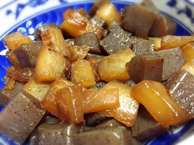 余り物で簡単♪大根とこんにゃくの甘辛煮