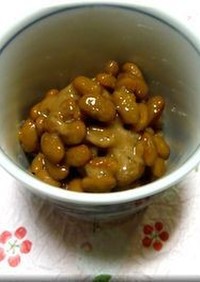麺つゆでアレンジ☆柚子胡椒風味納豆