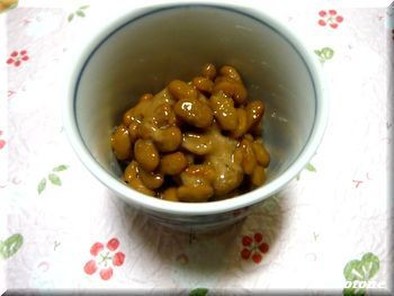 麺つゆでアレンジ☆柚子胡椒風味納豆の写真