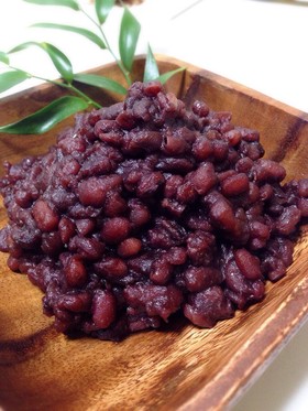 つけ置きなし!!炊飯器で簡単粒あん作ろ♡